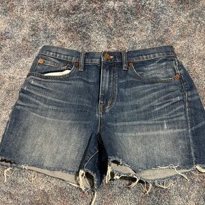 Madewell high rise Jean Shorts